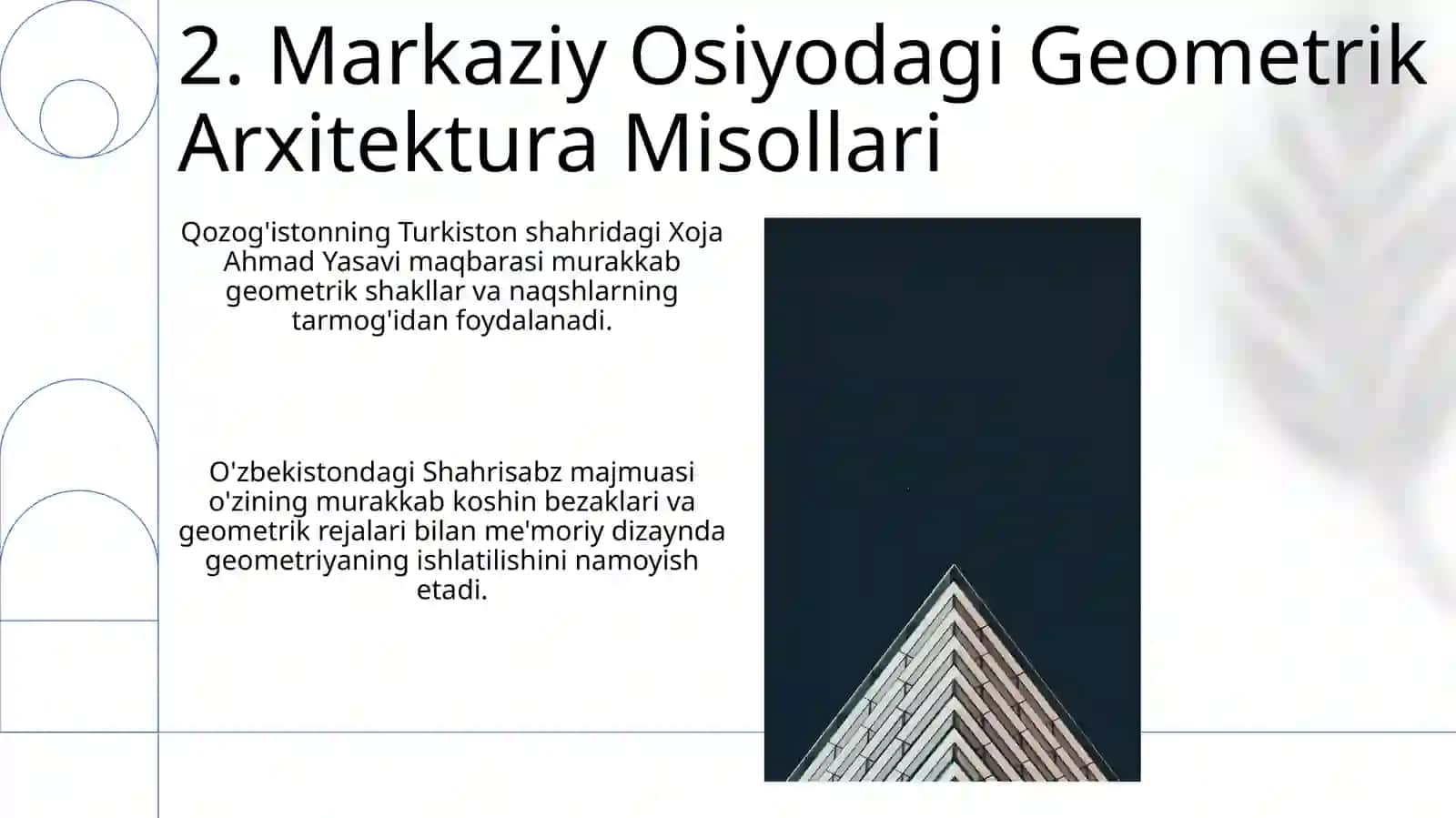 Markaziy Osiyo arxitekturasida geometriya 4