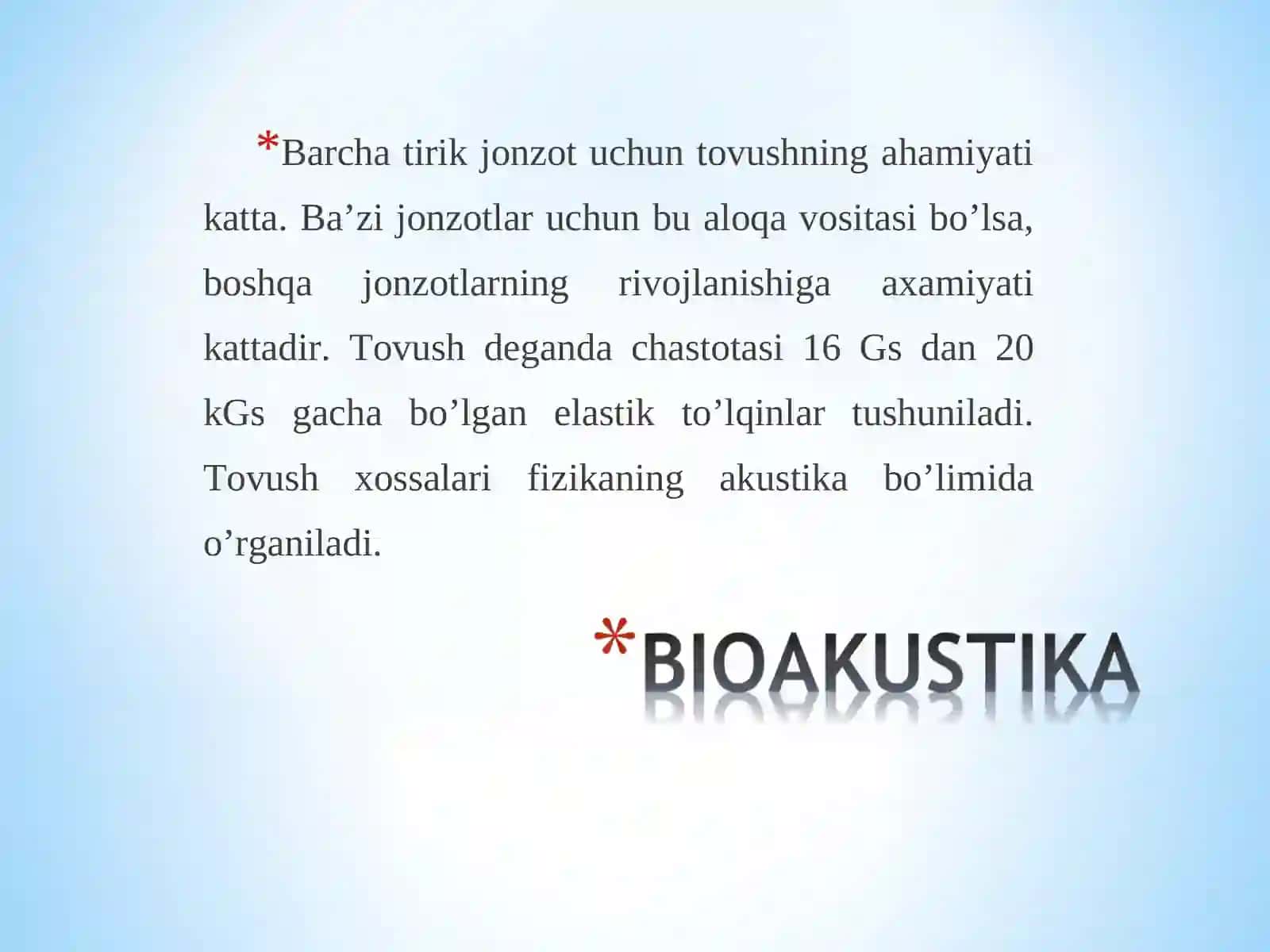 Tovushning ahamiyati va uning xossalari 4