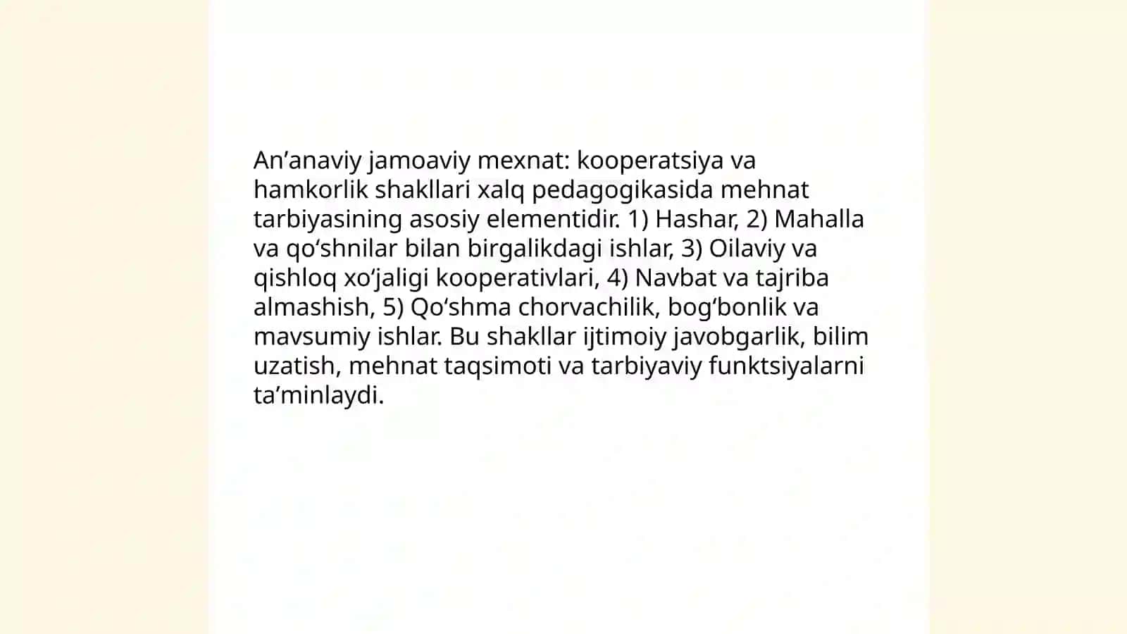 Xalq pedagogikasida mexnat tarbiyasi 4
