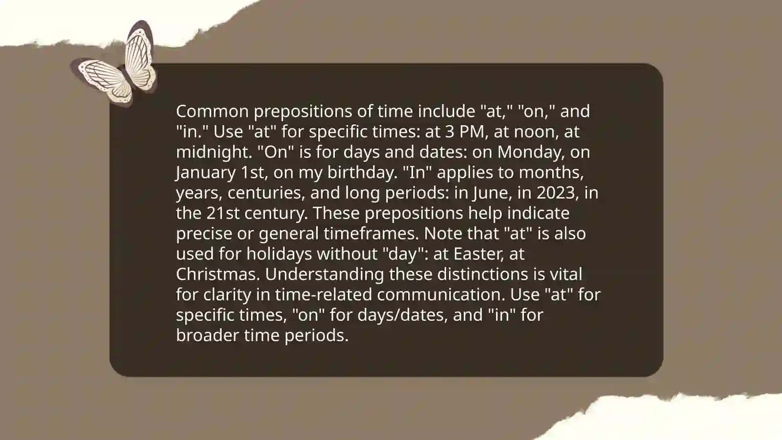 Prepositions of time,preposition of place 4