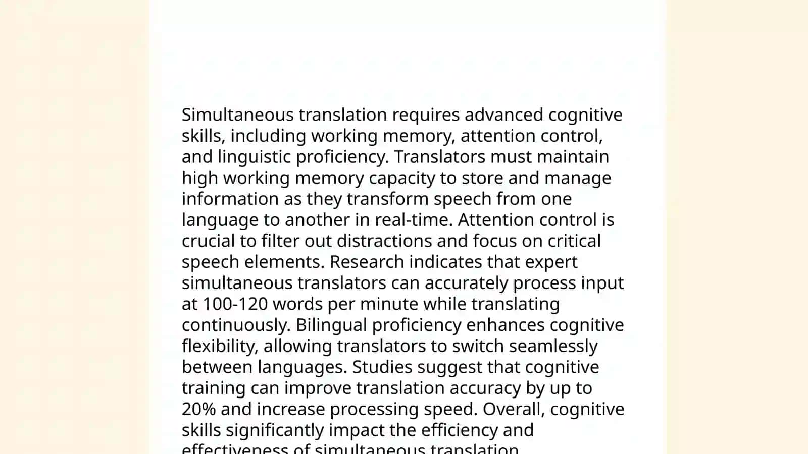 Strategies of simultaneous translation 4