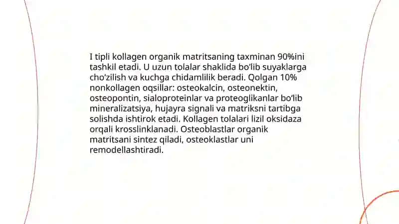 Suyaklarning kimyoviy tarkibi 4