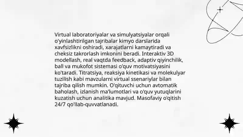 Kimyo fanini o'qitishda o'yinli texnologiyalar 4