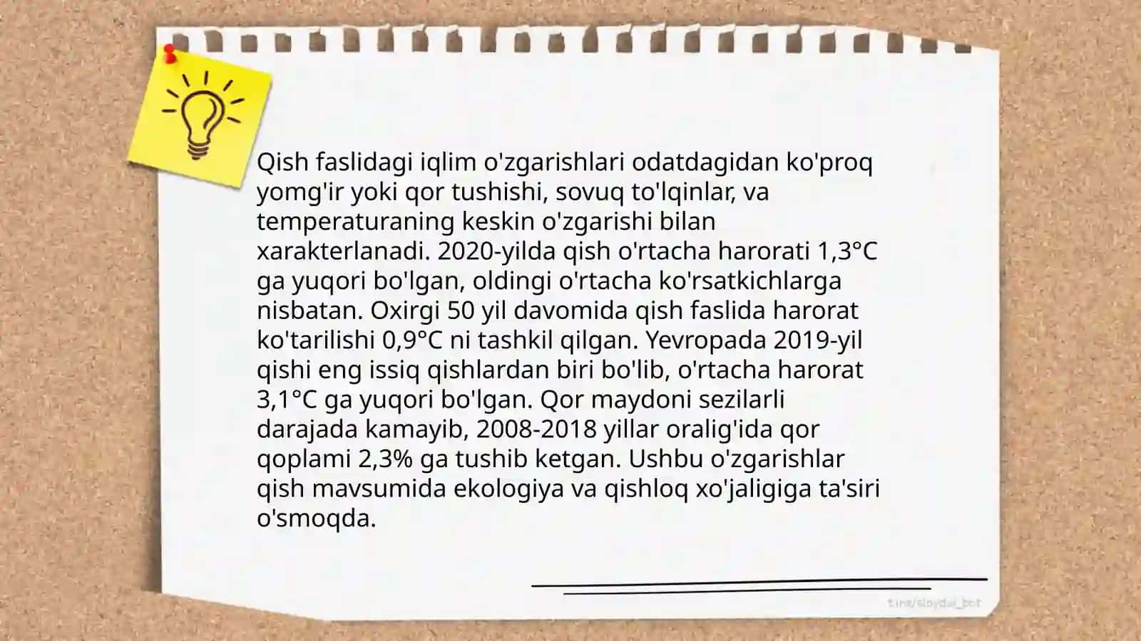 Tabiiy fan- Qish 4
