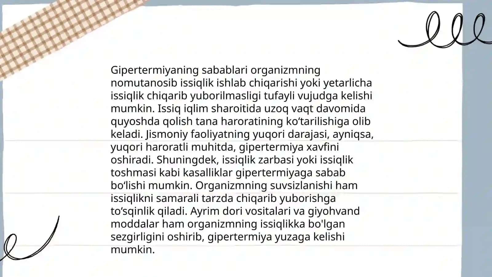 Isitmaning gipertermiyadan farqlovchi xossalari 4