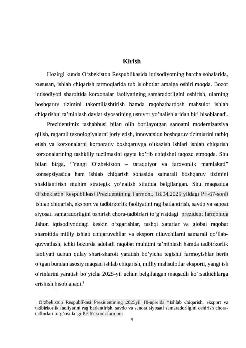 Korxonada mehnatni muhofaza qilishni boshqarish 4