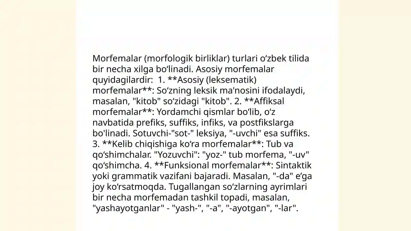 Mo'rfema va uning turlari 4