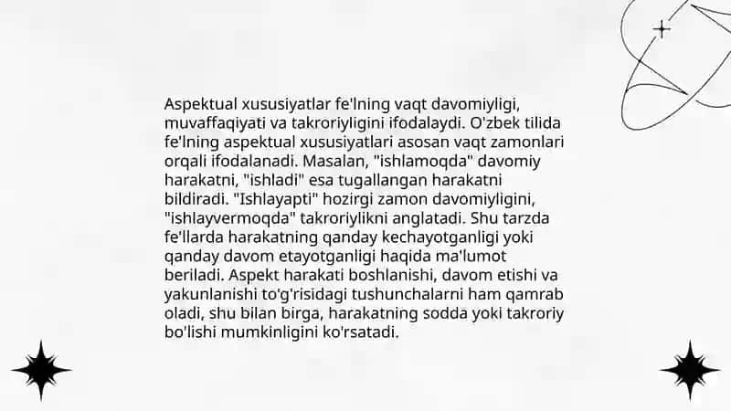 Fe'l va uning grammatik xususiyatlari 4