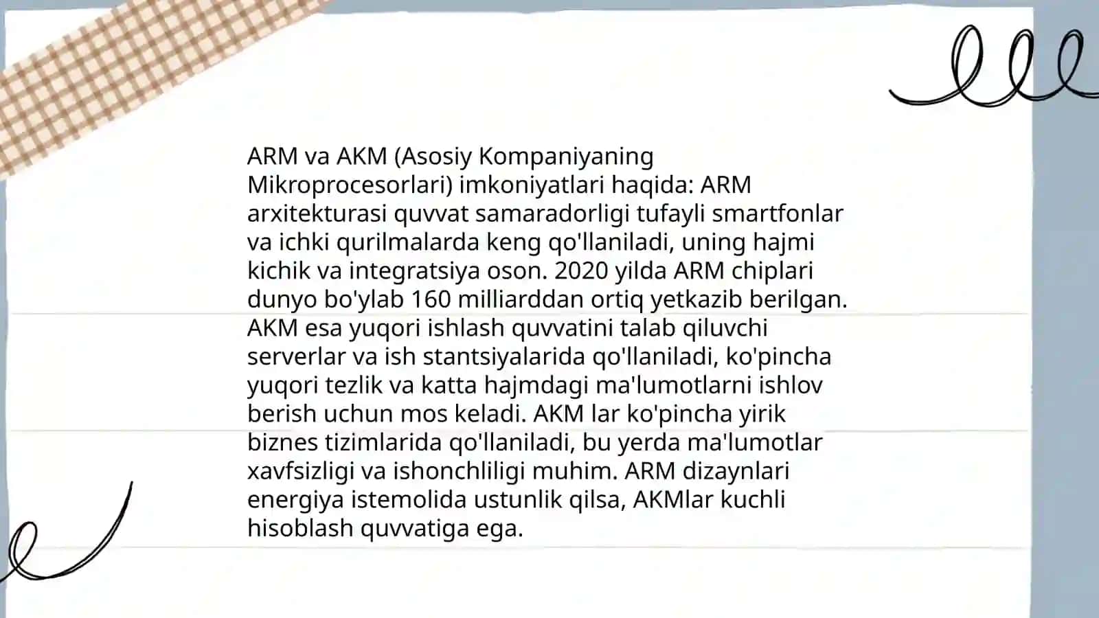 ARM va AKM lar faoliyati 4