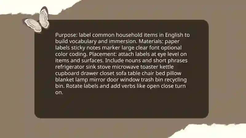 Creating an English environment. 4