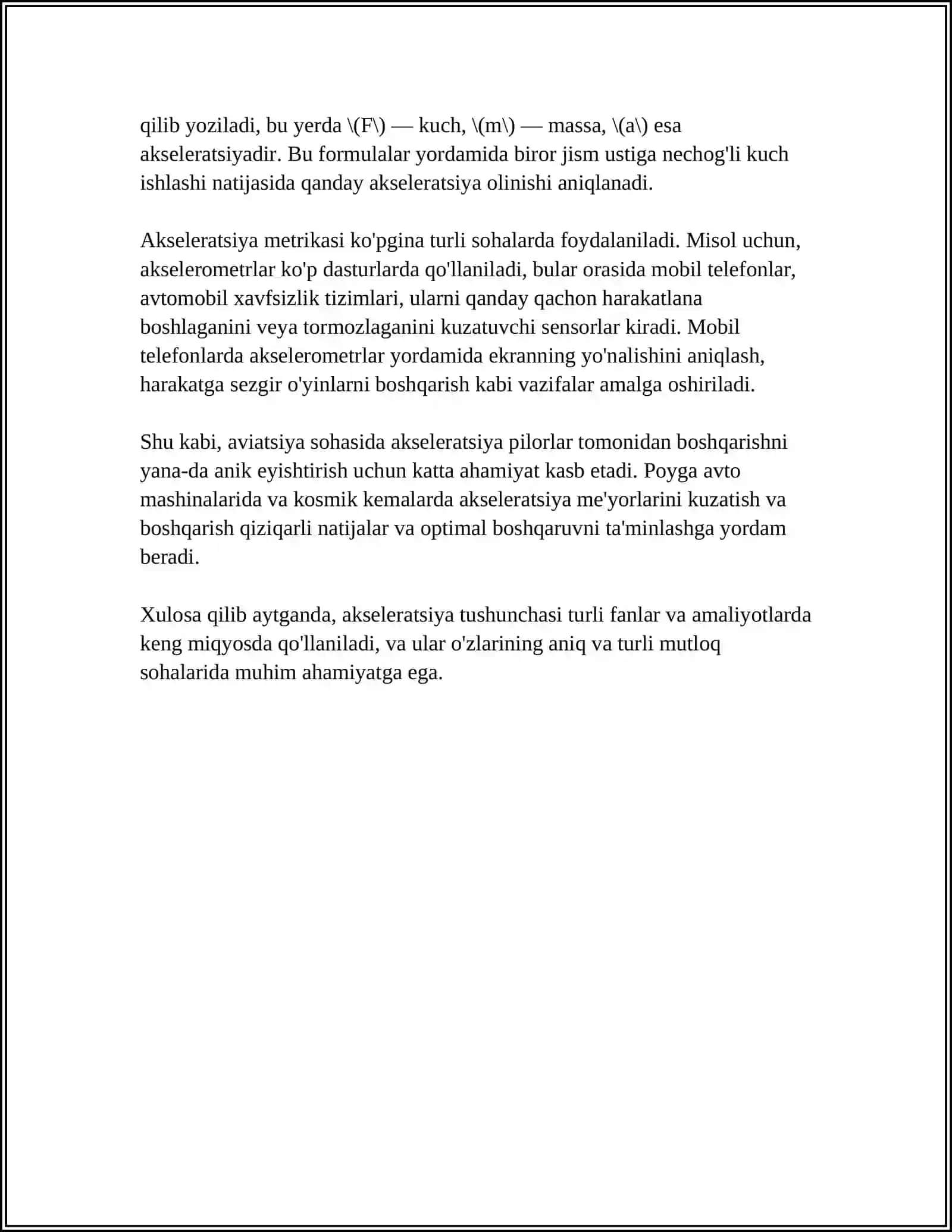 BOLALARDA AKSELERATSIYA 4