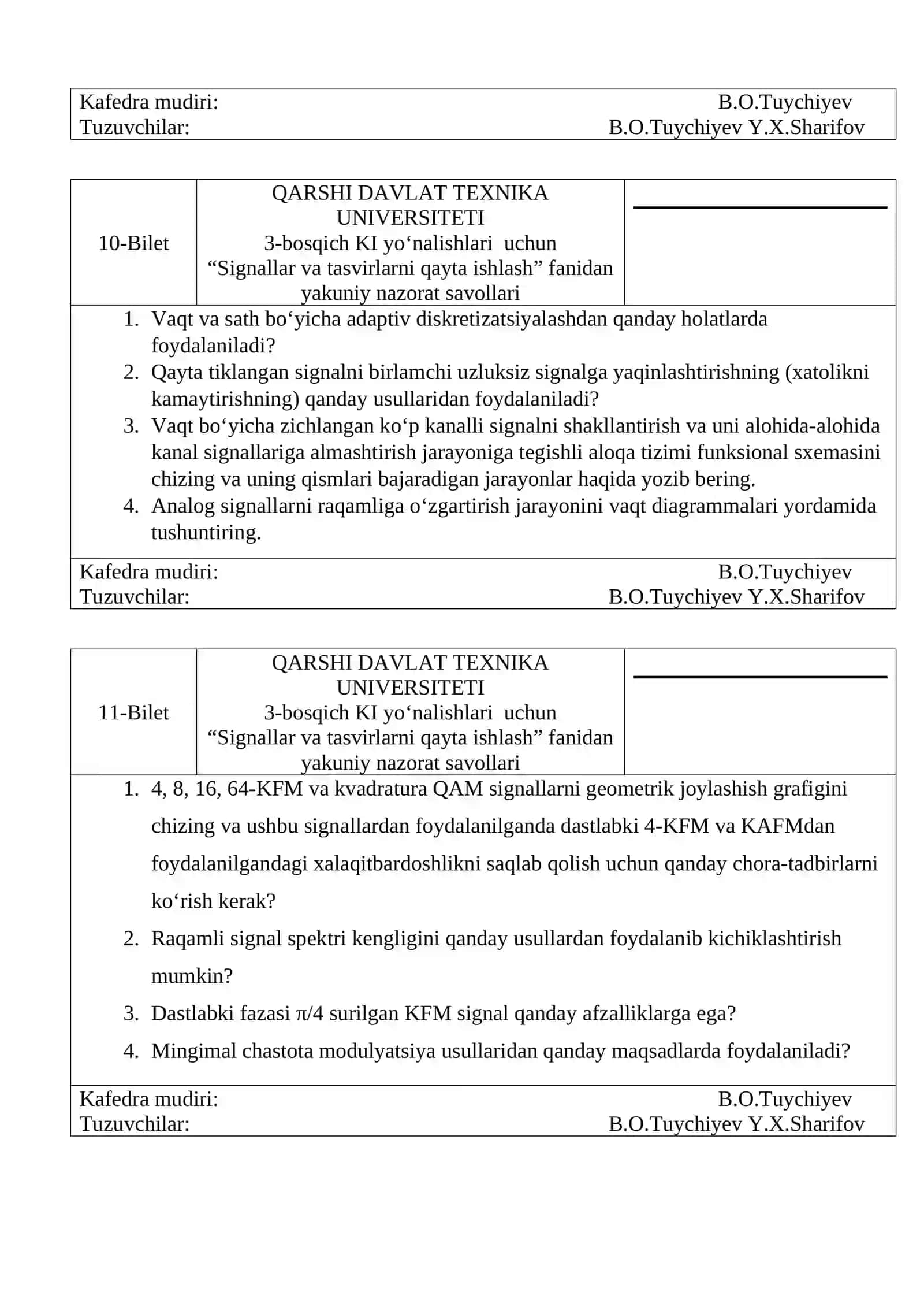 QARSHI DAVLAT TEXNIKA UNIVERSITETI 4