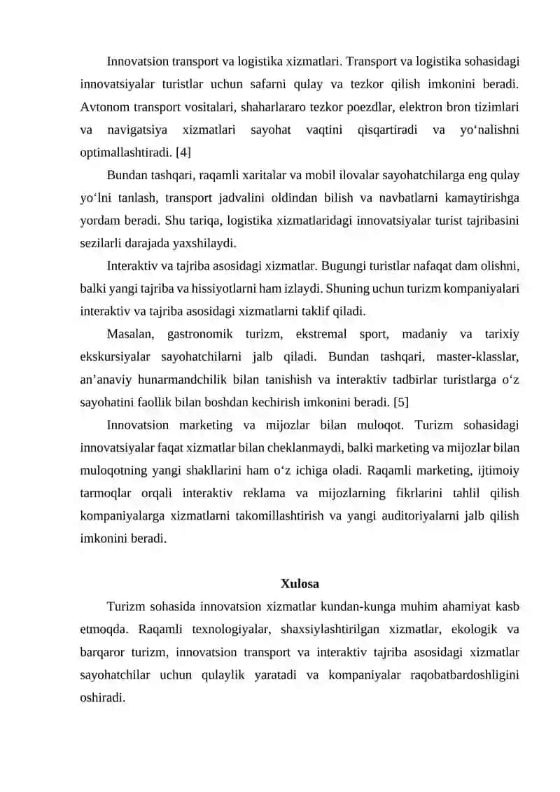 Turizmda Innovatsion Xizmat Turlari 4