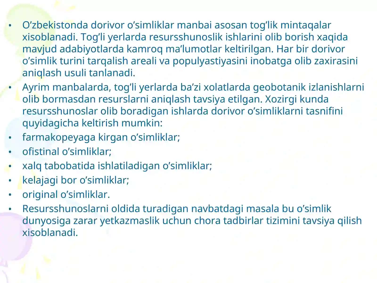 Yovvoyi o'simliklar 4