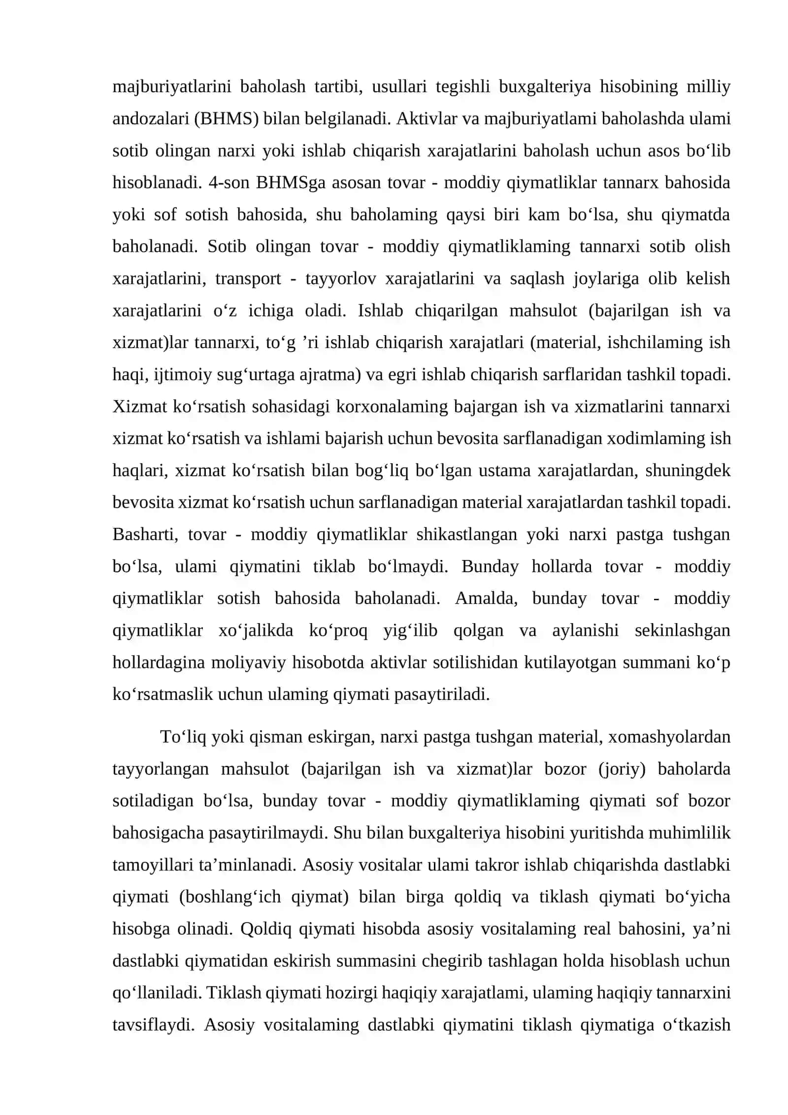 Qiymat oʻlchovining mohiyati va uning ahamiyati 4