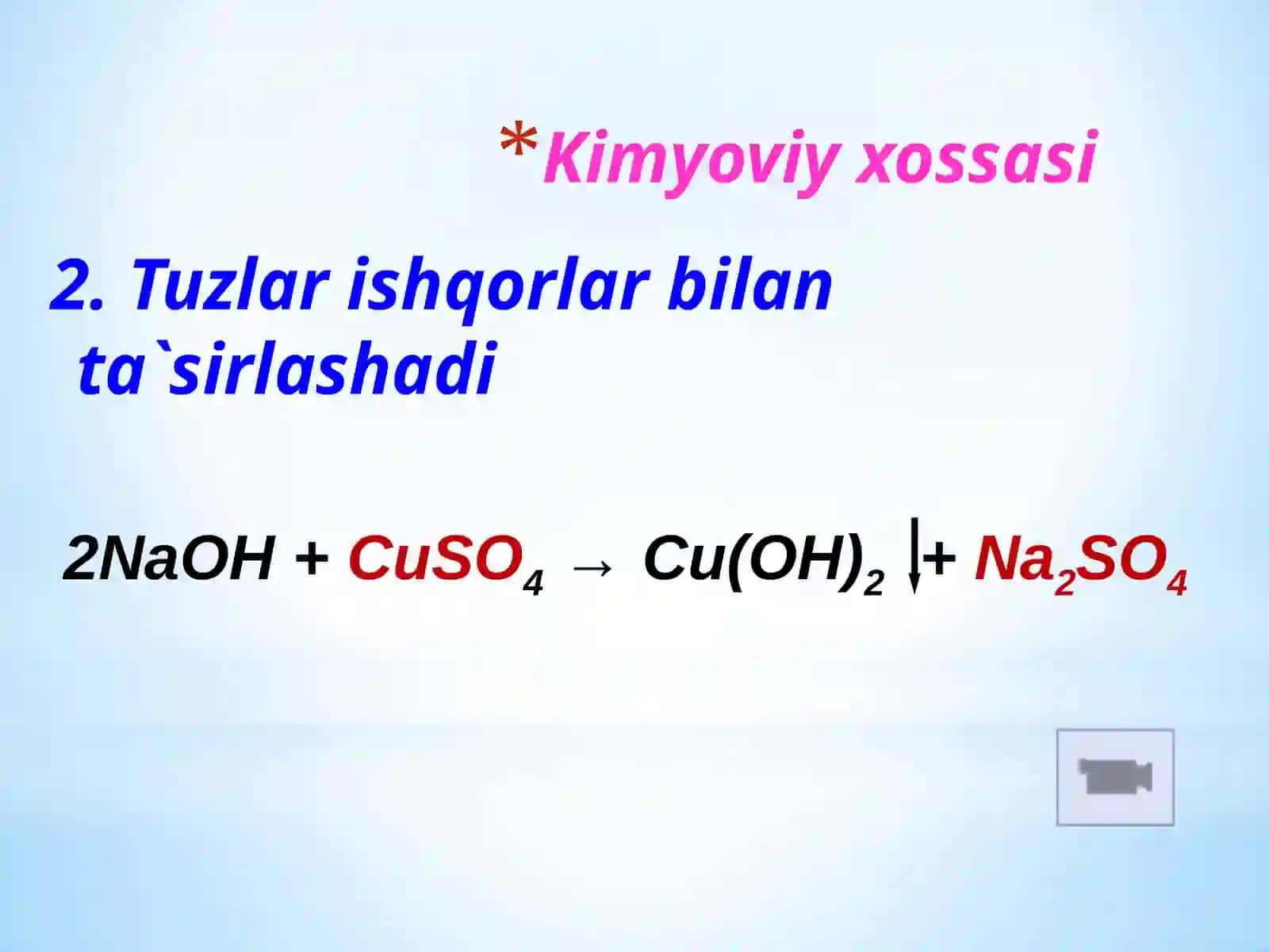 Tuzlarni olinishi va xossalari 4