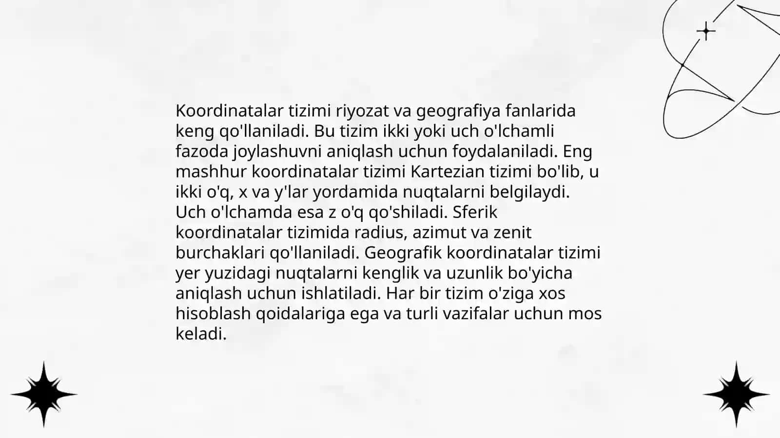 Analitik geometriya fani haqida qisqacha maʼlumot 4