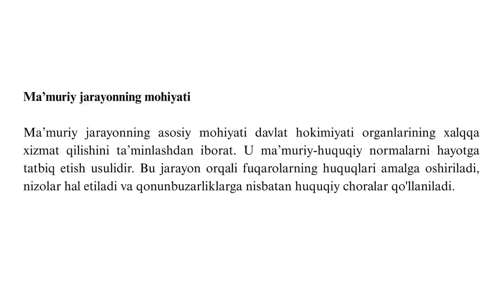 Ma'muriy jarayon 4
