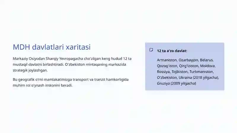 MDH Doirasidagi Hamkorlik 4