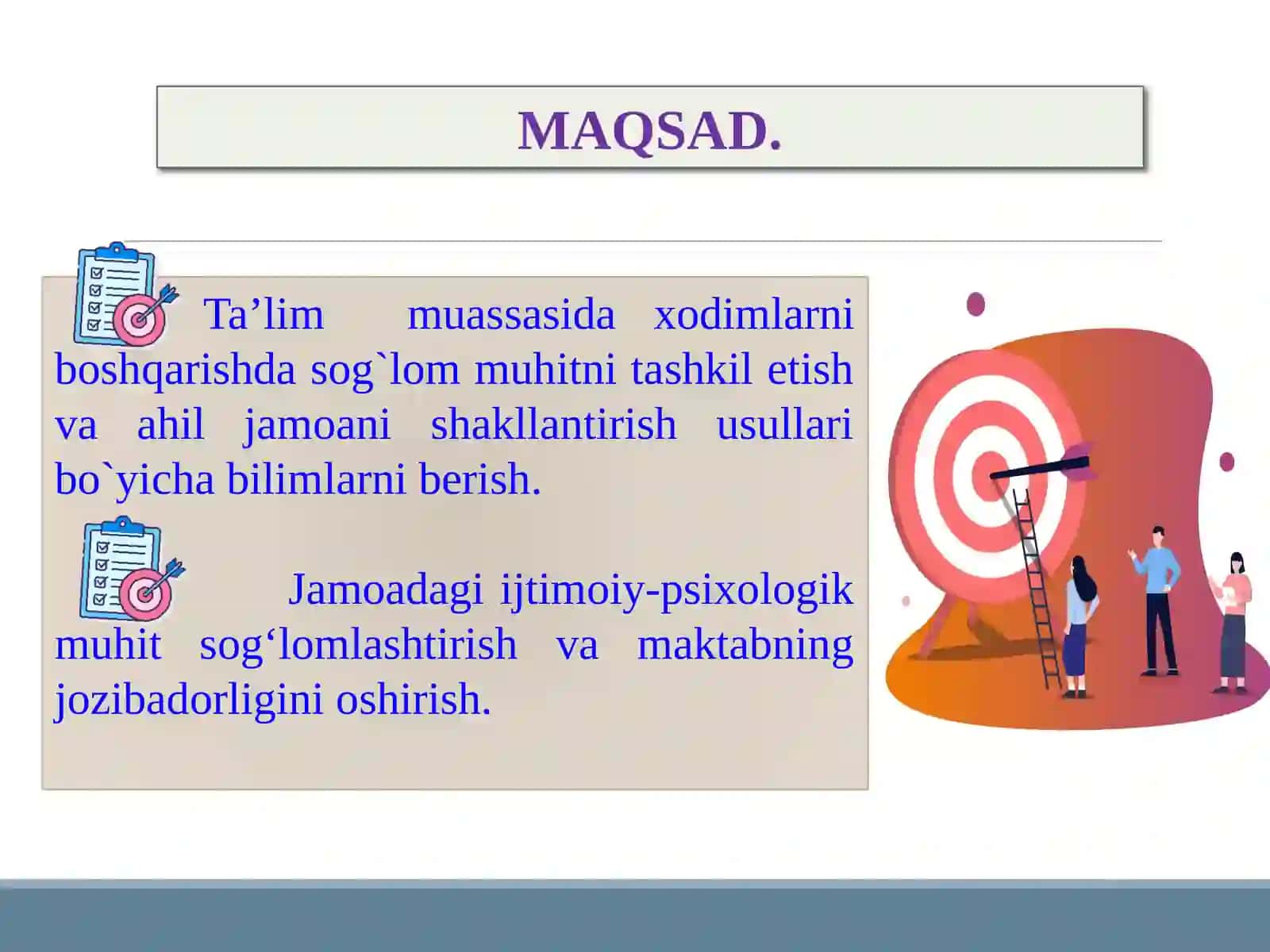 Jamoada sog‘lom muhitni yaratish va maktabning jozibadorligini oshirish 4
