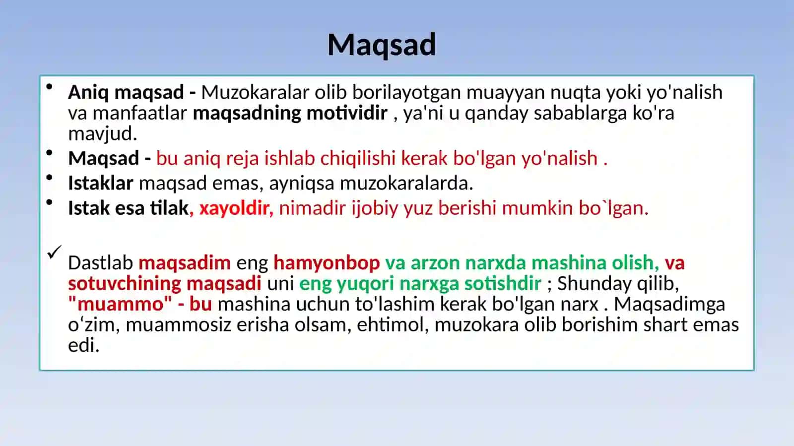 MUZOKARALAR: STRATEGIYA VA TAKTIKA 4