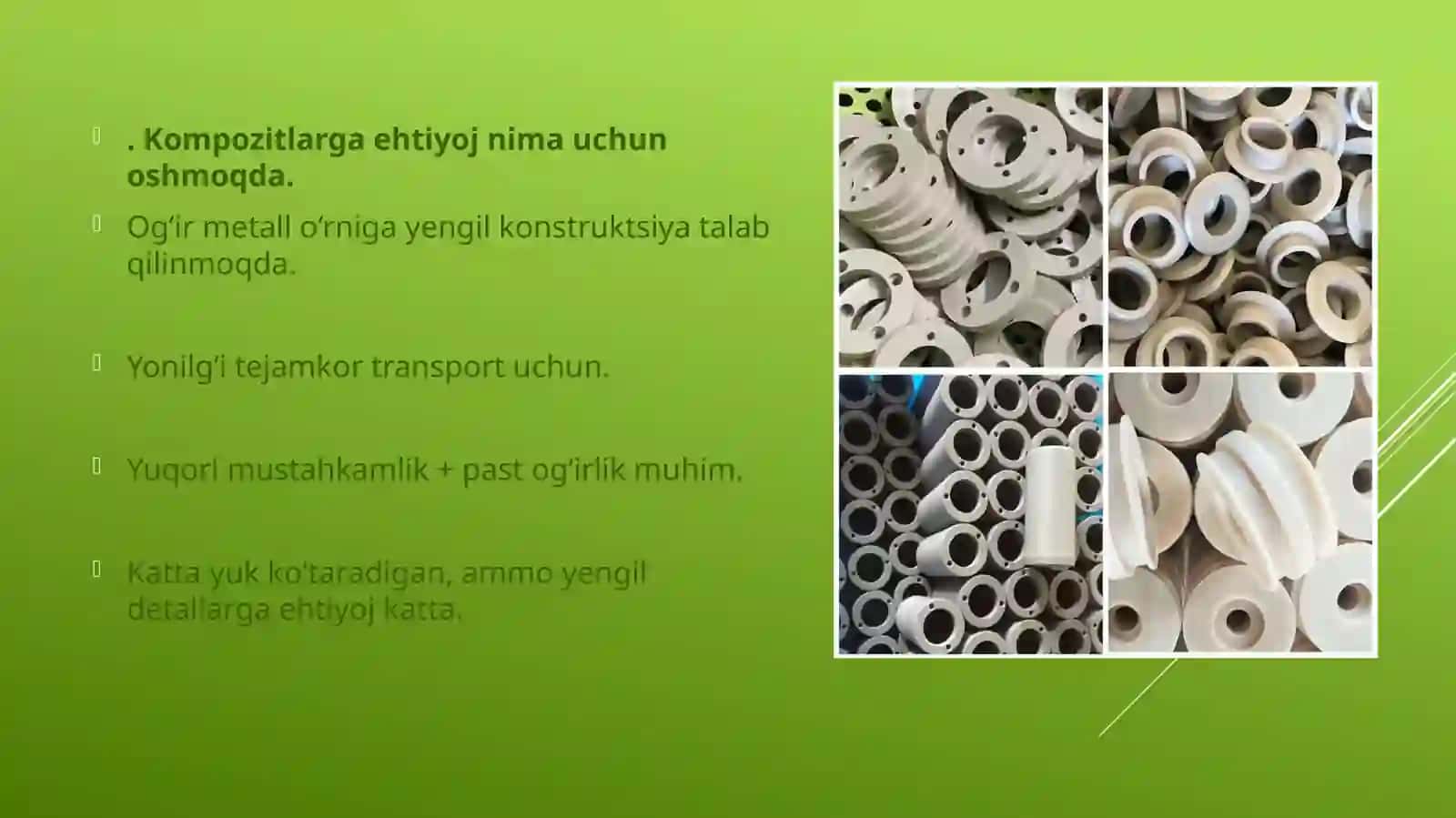 Polimer kompozitsion materiallarni qayta ishlash 4