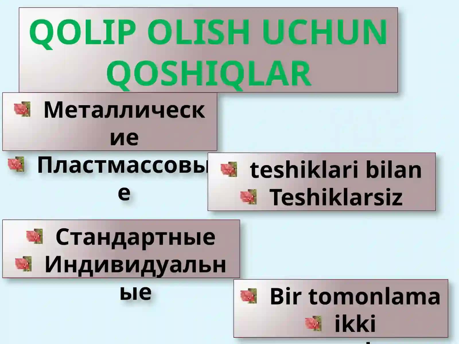Qolipmateriallari.Qaytanashrlar 4