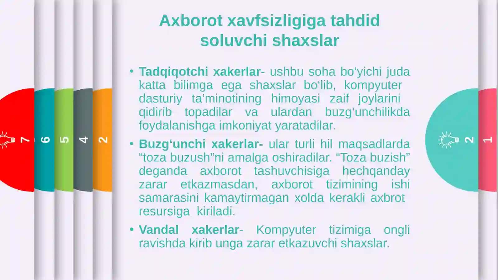 TEXNIK TIZIMLARDA TARMOQ XAVFSIZLIGI 4