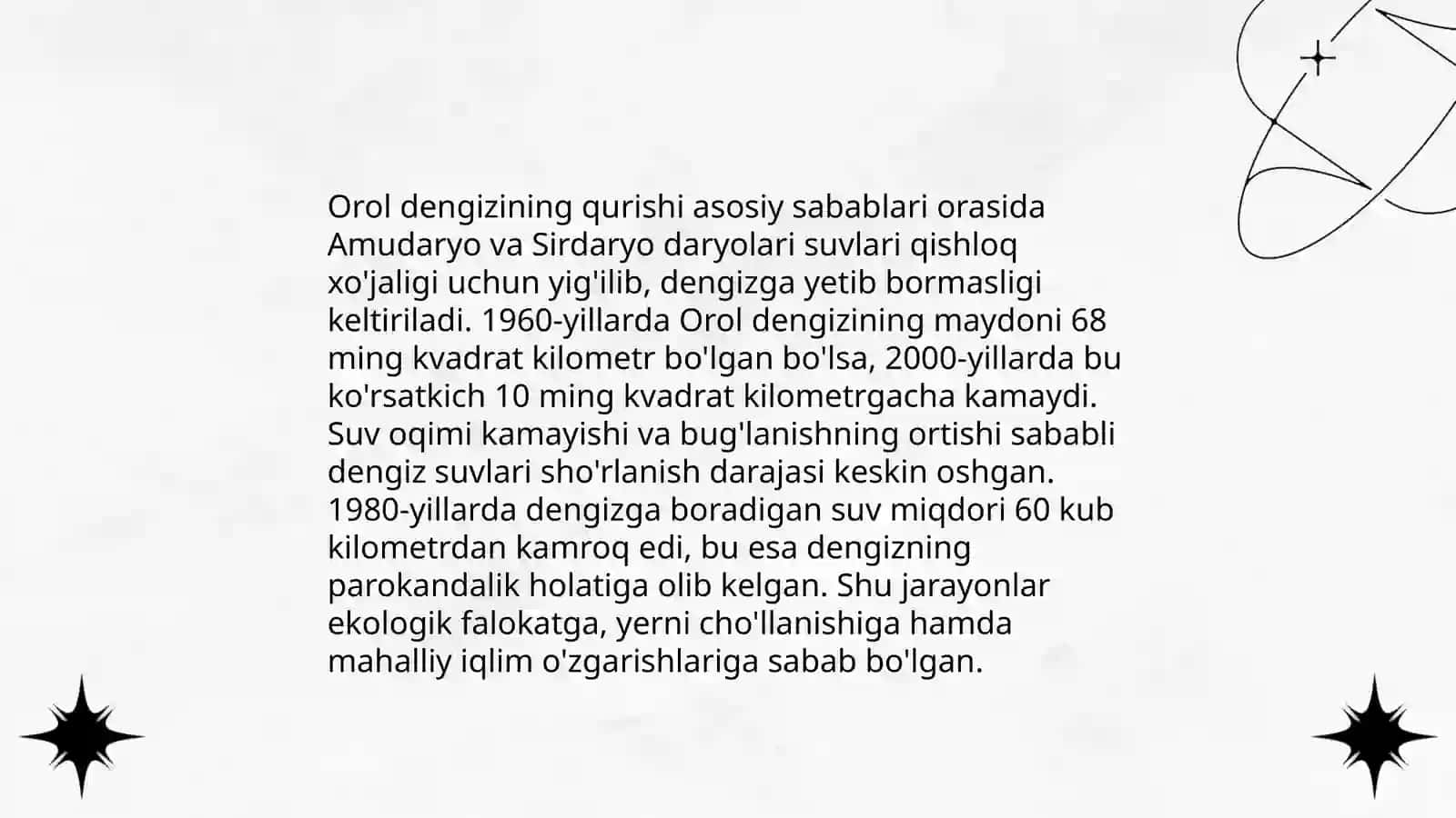 Markaziy Osiyo va Orol dengizi muammosi 4