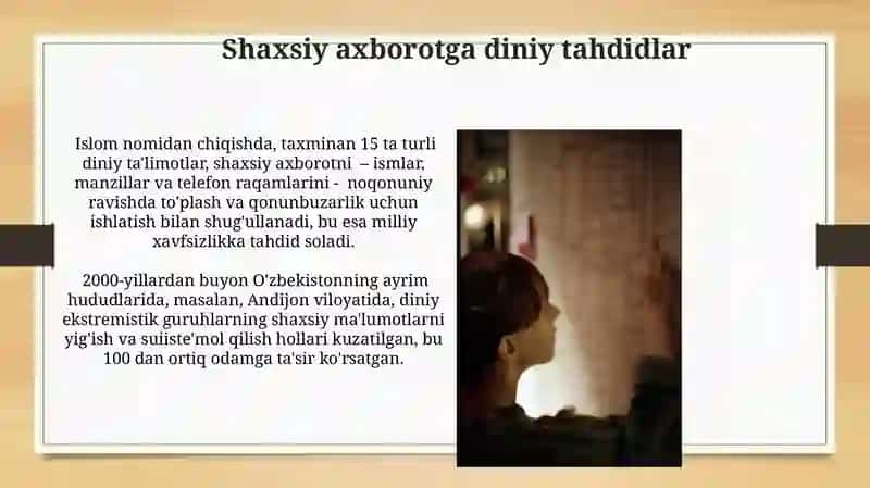 Shaxsiy Ma'lumotlarga Madaniy Tahdidlar 4