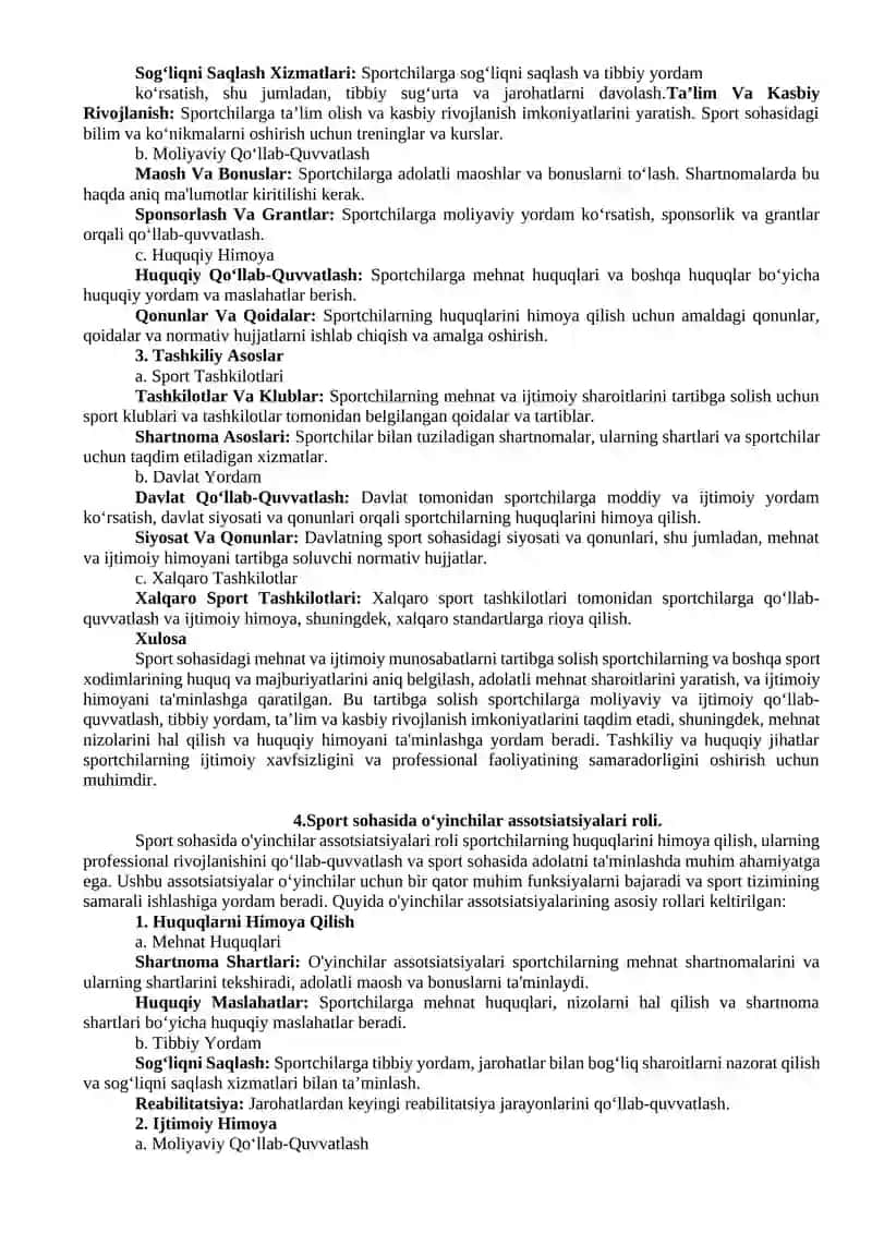 Sportning ijtimoiy munosabatlari 4