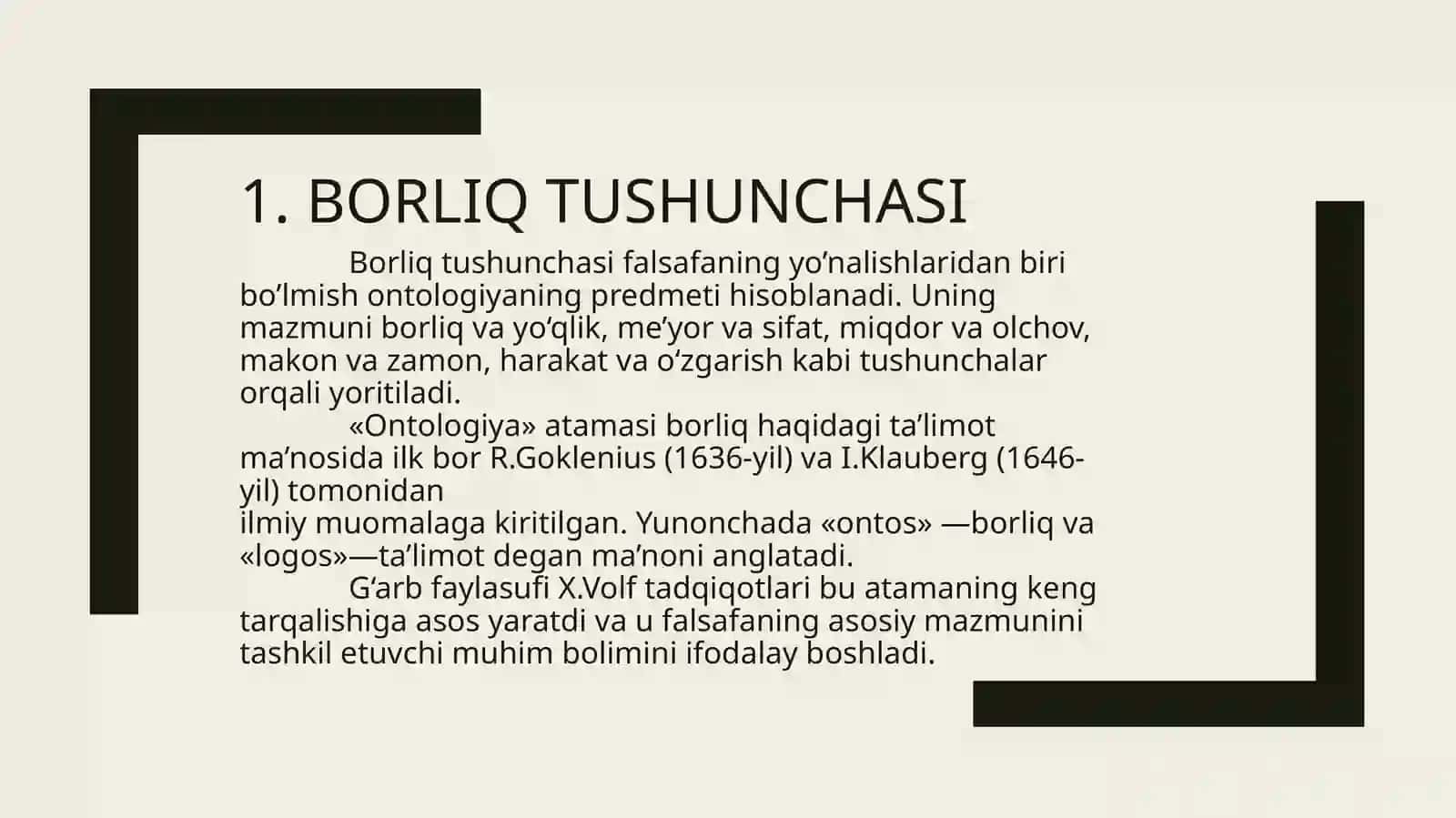 BORLIQ VA UNING MAVJUDLIK SHAKLLARI 4