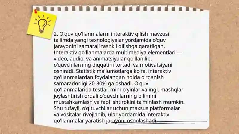Diddaktik ta'minotni yaratishga kreativ yondalish 4