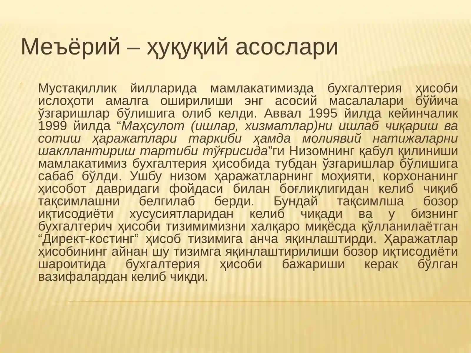 Харажатлар ҳисоби ва аудит 4