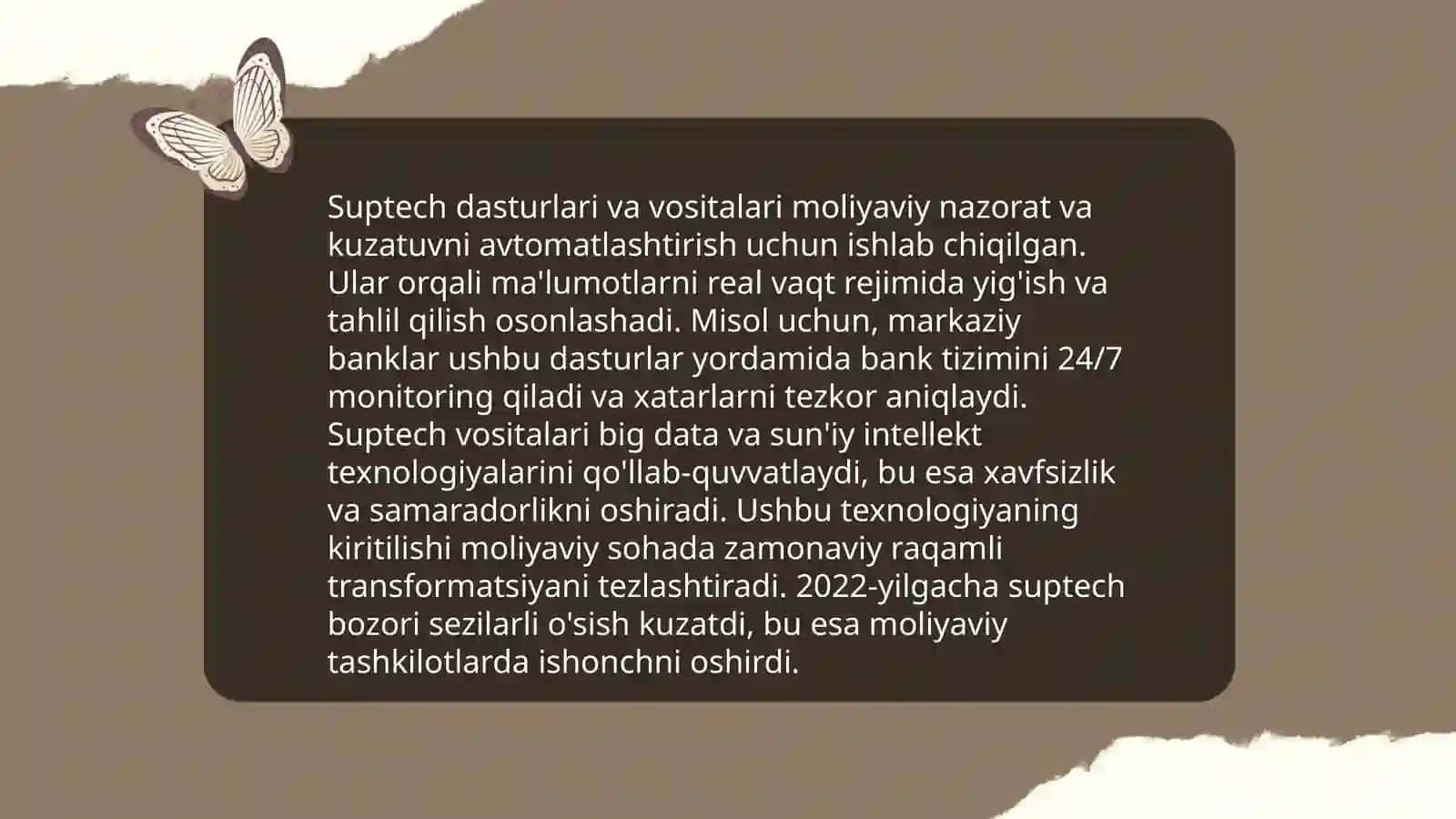 Suptech tushunchasi 4