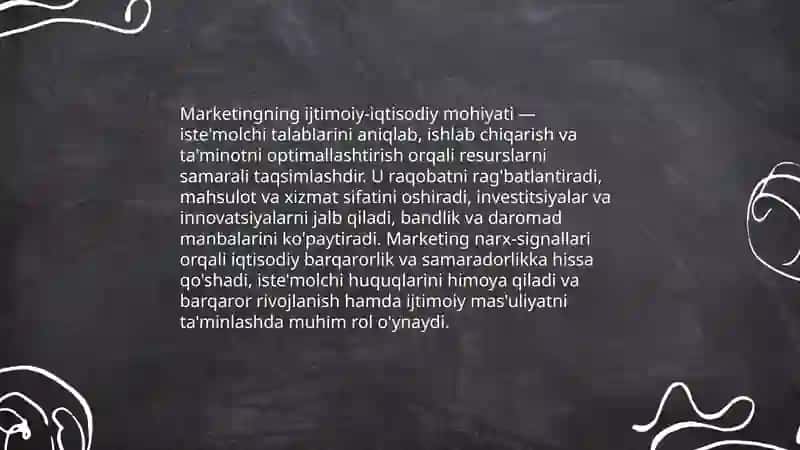 Marketing fanining paydo bo'lish tarixi 4