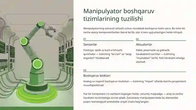 Manipulyatorlarning boshqarish sistemalari 4