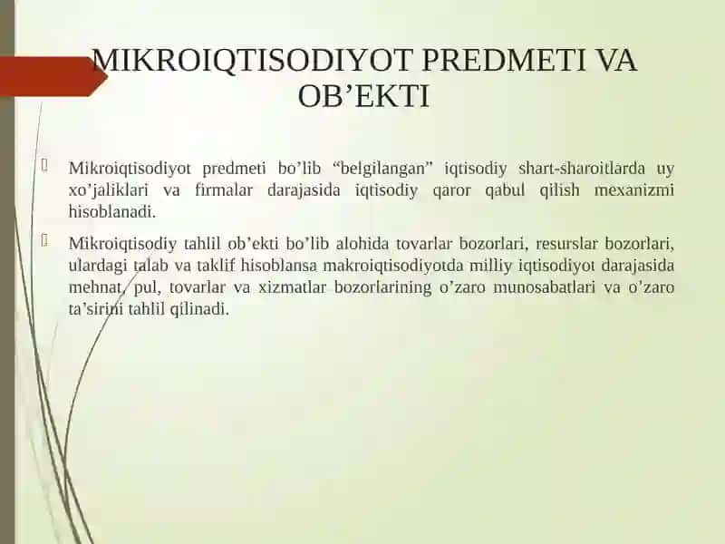 MAVZU: “MAKROIQTISODIYOT”GA KIRISH 4