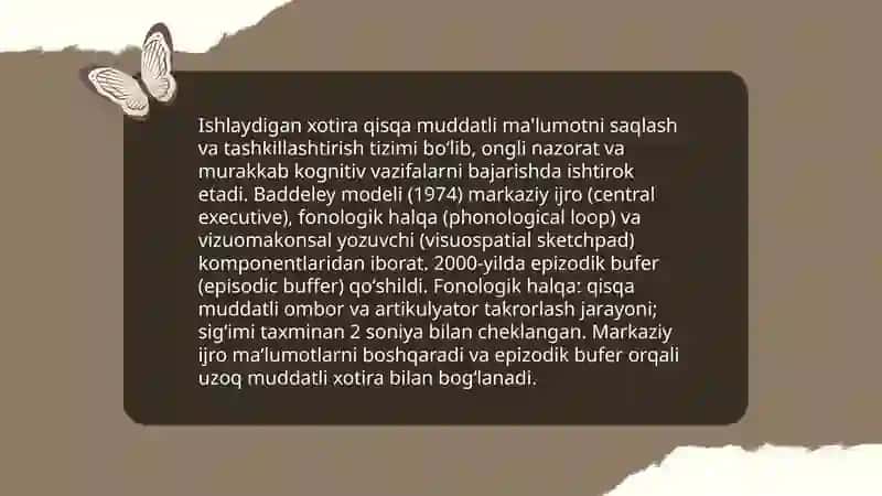 Xotira turlari va uning jarayonlari 4