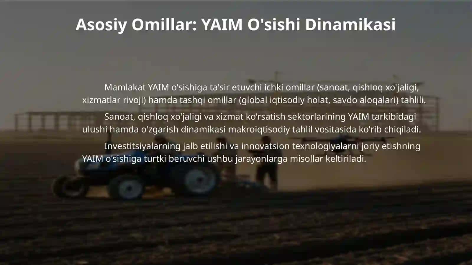 YAIMning oʻsishi va pul-kredit siyosati 4