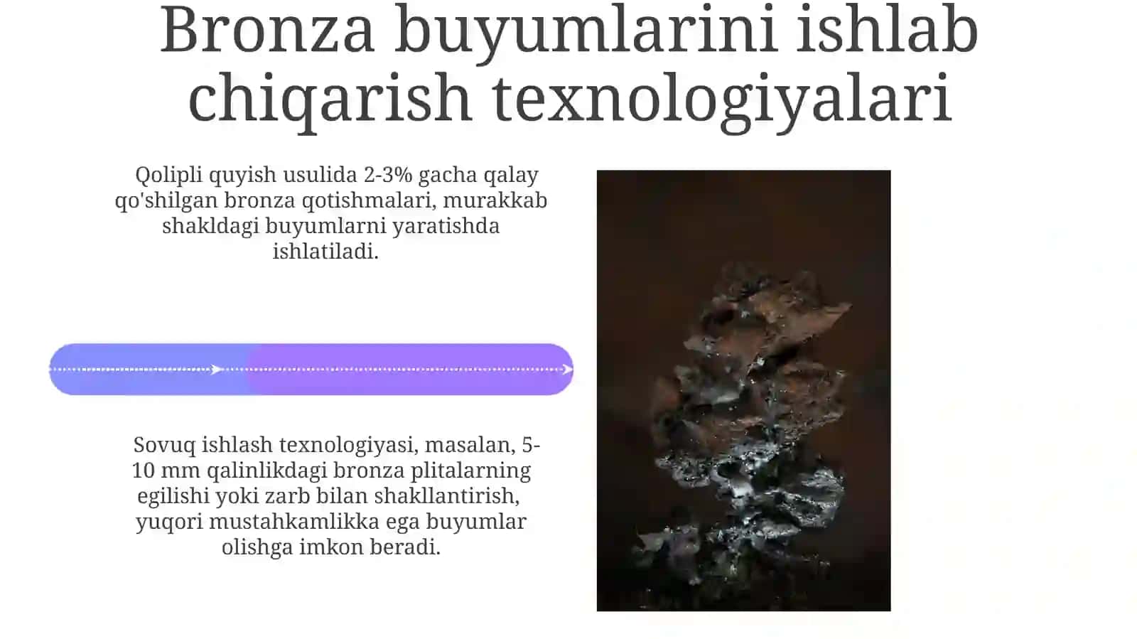 Bronzaning fizikaviy va kimyoviy xossalari 4