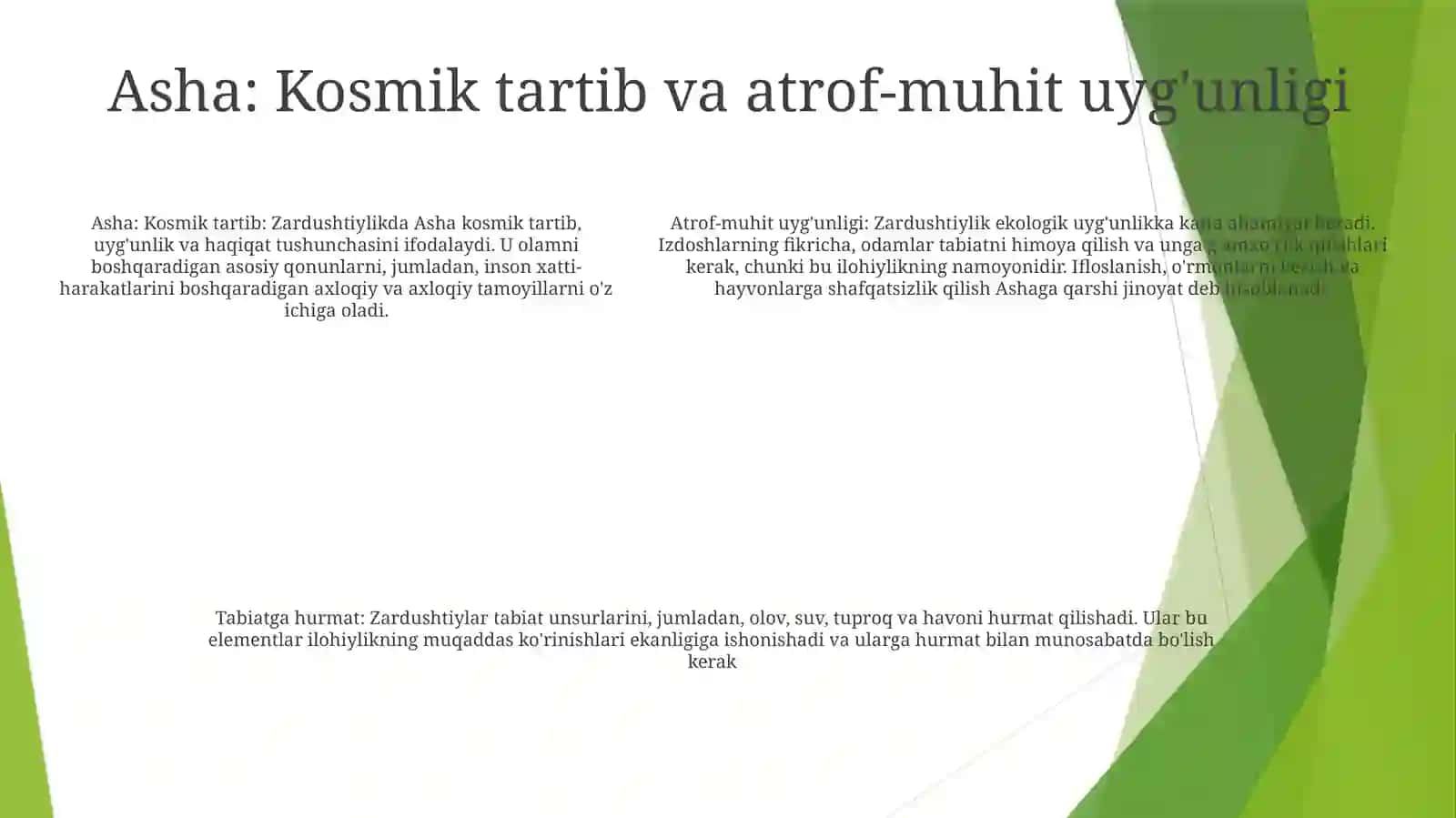 Zardushtiylikda Tabiatning Ulg' Lanishi 4