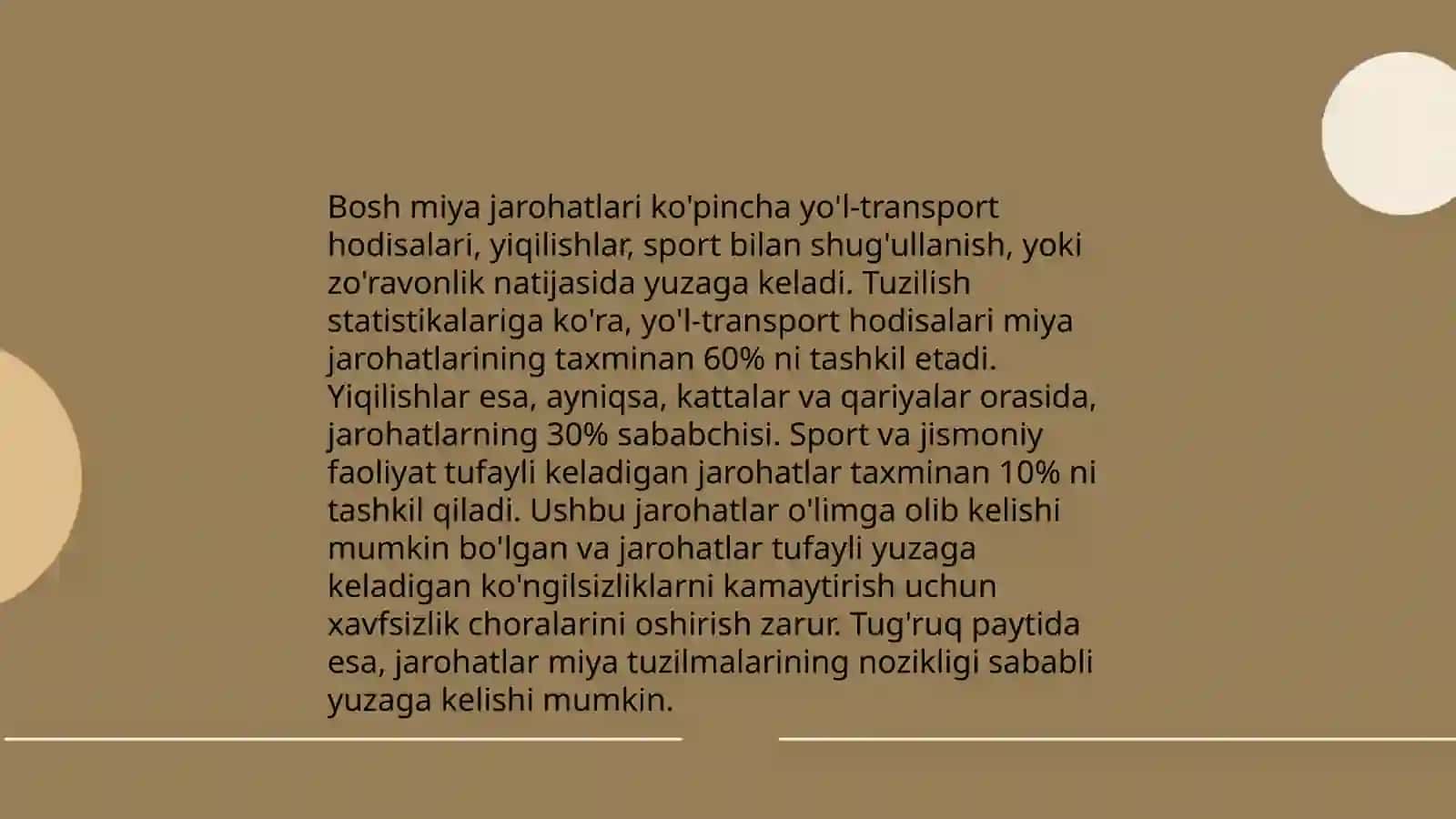 Bosh miya tug'ruq jarohatlari 4