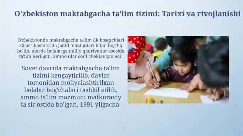 Koreya maktabgacha ta'lim tizimi 4
