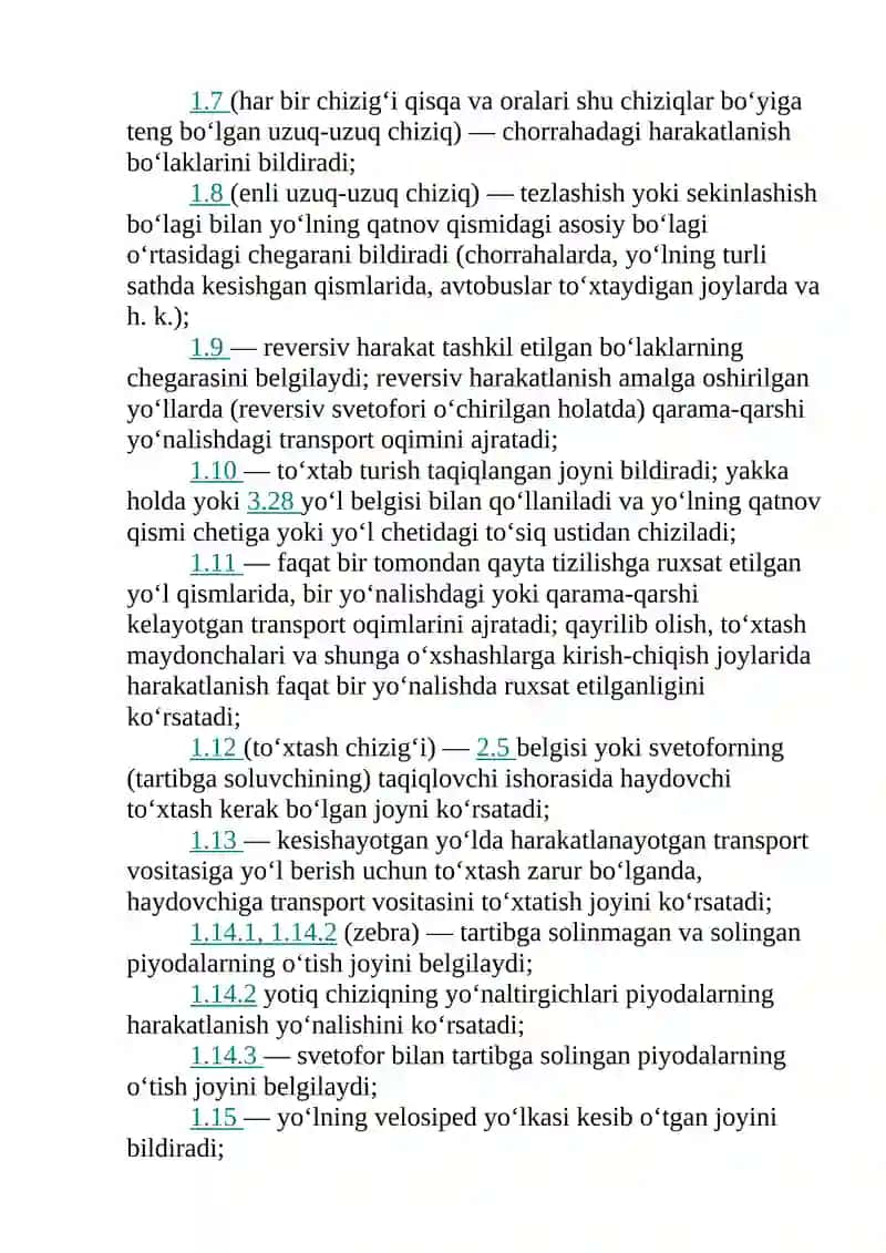 2026 Yo'l chiziqlari haqida Referat 4