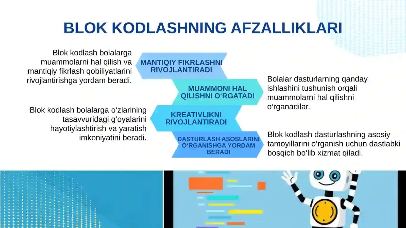 BLOCK CODING LAR ORQALI O‘QUVCHILARDA INTELEKTUAL SALOHIYATNI RIVOJLANTIRISH 4