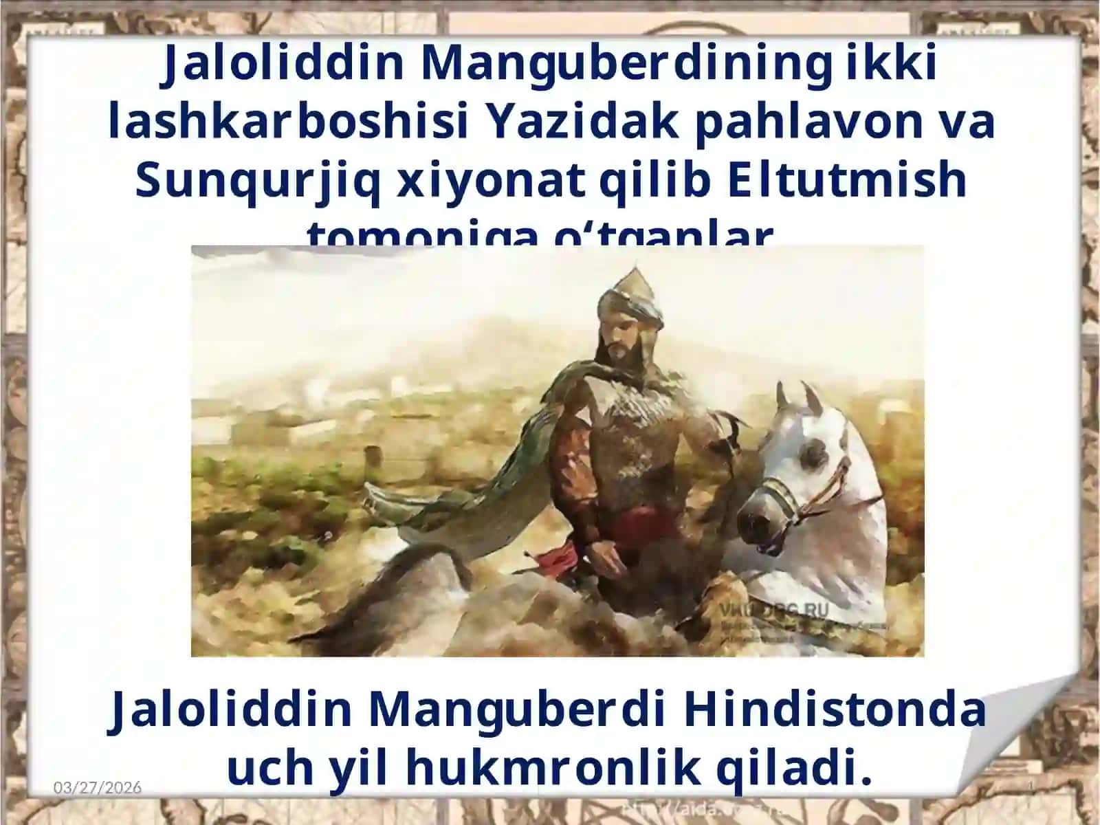 Jaloliddin Manguberdi Mohir sarkar Davlat Vatan qahramoni 4