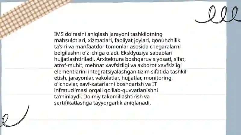 IMS tayyorlash jarayoni 4