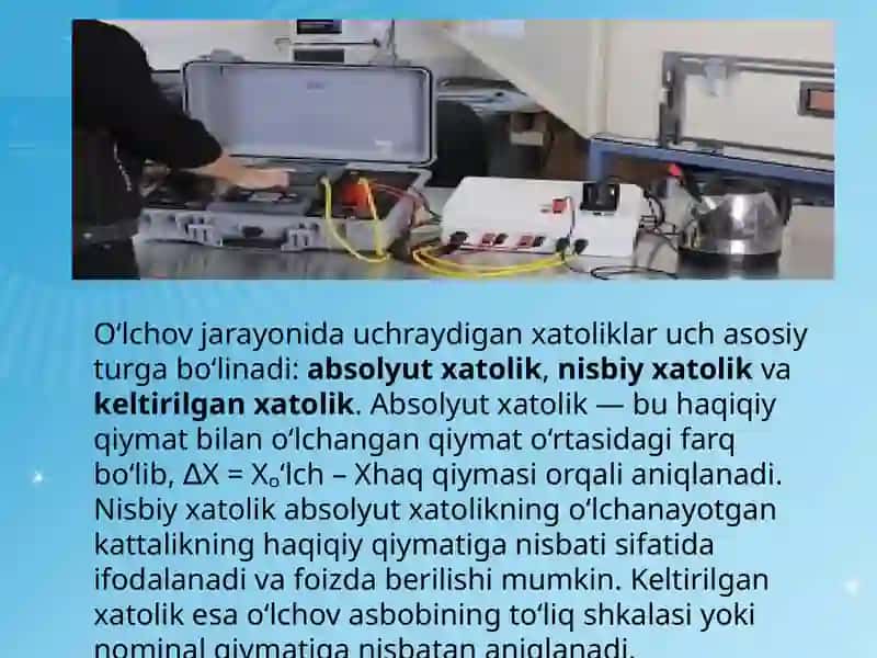 Elektr oʻlchov qurilmalarining xatoliklarini xisoblash 4