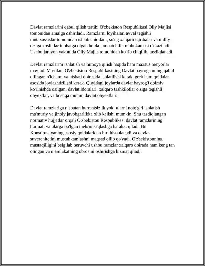 DAVLAT RAMZLARINING QABUL QILINISHI 4
